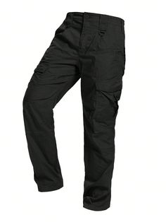 DESIGN: Mens relaxed-fit casual work pants features Sweat-absorbent, Breathable, Soft and Comfortable, Wear and stain resistant. Classic straight leg. Relaxed fit. D-Ring provides easy hook-on installation of tactical accessories.
FUNCTIONAL POCKETS: Casual work pants features multi-pocket include 2x Non-flap magazine pocket for quick storage of equipment,tools,or cell phones; 2x Slash pocket pockets that can be accessed; Dual layered "V" shapped pocket bottom which can contain accessories seams Black Combat Pants For Outdoor Work, Durable Black Bottoms For Outdoor Activities, Outdoor Work Pants With Multiple Pockets And Straight Leg, Straight Leg Outdoor Work Pants With Multiple Pockets, Outdoor Work Pants With Pockets, Black Straight Leg Work Pants For Outdoor Activities, Straight Leg Pants With Multiple Pockets For Outdoor Work, Combat Style Work Pants With Pockets, Utility Full Length Work Pants For Outdoor Activities