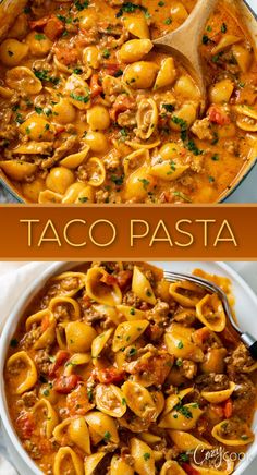 taco pasta with small shells and ground beef in a taco sauce Ground Beef Recipe, Easy Weekday Meals, Easy Ground Beef, Taco Pasta, Winter Dinner Recipes, Weekday Meals, Pasta Dinner Recipes, Winter Dinner, Beef Recipe