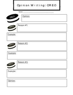 an opinion writing worksheet with the words opinion written in black and white on it