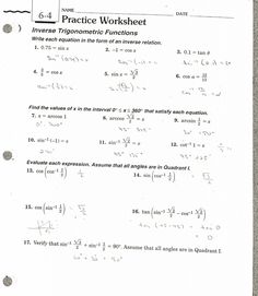 the worksheet is filled with calculations for an inequantifiable function