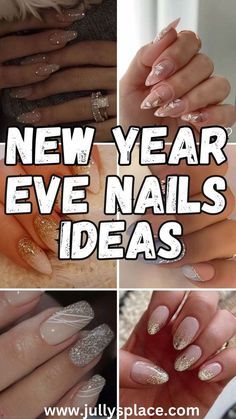 New Years Holiday Nails, New Year’s Eve Nails Design 2024, New Year’s Eve Nail Ideas, New Year Nails 2024, New Year’s Eve Nail Inspired, New Year Eve Nails Ideas, New Years Nails Glitter, Nail Ideas Sparkle