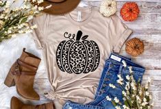 Mandala Pumpkin, Leopard Pumpkin, Pumpkin Spice Shirt, Tan Shirt, Pumpkin Pumpkin, Leopard Shirt, Autumn T Shirts, Screen Printing Shirts, Pumpkin Shirt