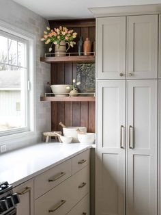 the kitchen is clean and ready to be used as a place for cooking or eating