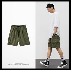 Short Hombre, Pants Inspiration, Man Store, Celana Kargo, Kpop Fashion Men, Lay Low, Short Pants Outfit, Overalls Shorts