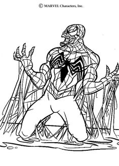 spiderman coloring pages for kids to print and color on the page is an easy way to