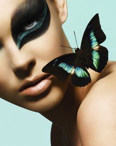 Butterfly Fantasy Make-up, Angels Beauty, Crazy Eyes, Creative Makeup