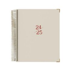 a spiral notebook with the numbers twenty and twenty on it, next to a white background