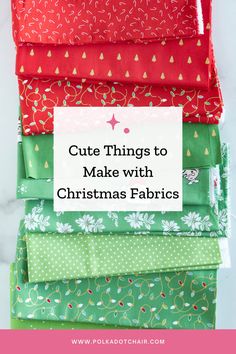 Are you looking for fun, cute, and free things to sew with Christmas fabrics? I adore sewing Christmas projects and am happy to share some of my favorite things to make with Christmas fabric! Small Christmas Gifts To Sew, Diy Sew Christmas Gifts, Sewing For Christmas Ideas, Christmas Quilting Projects Gift Ideas, Easy Sewing Projects Christmas, Homemade Sewing Christmas Gifts, Christmas Sewing Projects Patterns, Fat Quarter Christmas Projects, Sewing Ornaments Christmas