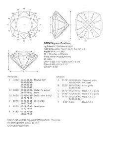 an instruction manual for how to make a diamond with pictures on the front and side