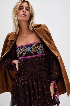 Through The Meadow Mini Dress | Free People Gen Z Fashion, White Maxi Dress Boho, Dresses Sundresses, Cold Weather Fashion, People Dress, Boho Maxi, Stop Talking, Fall Fashion Trends, Fashion Editor