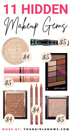 Here are 11 cheap makeup products which works beautiful and costs under $5. Yes, all these makeup are under $5! Isn't it amazing? Get your hands on these best cheap makeup on amazon and save your pocket from burning. #cheapmakeup #drugstoremakeup Makeup Under 5 Dollars, Best Amazon Makeup Products, Makeup On A Budget, Cheap Make Up Products, Best Cheap Makeup Products, Cheap Amazon Finds Under $5, Best Amazon Makeup, Best Target Makeup, Makeup Products Cheap