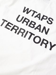 WTAPS® is known for its graphics – they've been core to the brand's collections since the mid-1990s. Printed with it's 'Urban Territory' slogan, this tee is cut for a slightly loose fit from cotton-jersey. Luxury Sneakers, Brand Collection, Classic Sneakers, Derby Shoes, T Shirt For Men, Mr Porter, Lightweight Jacket, Trending Shoes, Tshirt Print