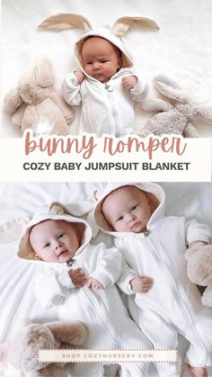 Dress your twins in cuteness with our Bunny Romper Twinning Baby Clothing! These charming rompers, featuring delightful bunny designs, are perfect for your little bunnies to hop around in style. Soft, comfortable, and irresistibly cute, they are ideal for playdates, photo sessions, or just cuddling up. It's twinning at its finest and cutest! 🐰 #TwinningBabies #BunnyRomper Cool Baby Gifts, Magical Room, Elephant Pillow, Gifts For Babies, Best Baby Gifts, Cool Baby, Elephant Plush, Baby Jumpsuit