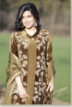 Shirt Dress Designs, Casual Gown, Velvet Dresses Outfit, Casual Gowns, Dress Designs For Girls, Nimrat Khaira