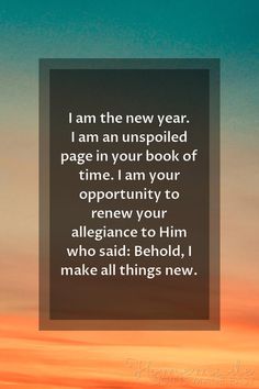 a quote that says i am the new year i am an unspiled page in your book of time