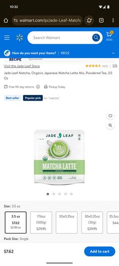 an item on the app is being advertised for match matee teas and other items