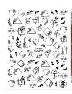 1 sheet of nail art self-adhesive decals/stickers Domestic and International Shipping  We pack and ship all orders the same day if they are purchased before 5 pm.  Returns  If you have any questions or you face any problems with your order, please reach out to us! Cricut Nail Art Vinyl Decals Free Printable, Cricut Nail Art, Zentangle Artwork, Nail Art Stickers Decals, Gel Nails Diy, Nail Art Sticker, Sticker Template, Sticker Decals, 3d Nail