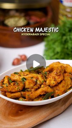 the video shows how to make chicken maaestic with herbs and seasonings