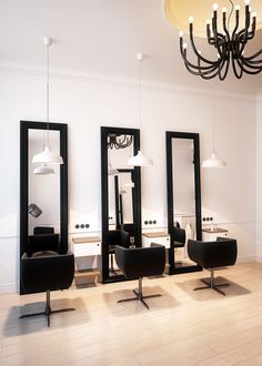 the salon is clean and ready for customers to use