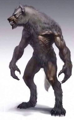 an image of a big furry creature with claws