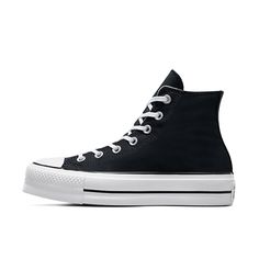 PRICES MAY VARY. Fabric: Canvas Rubber sole Removable insole, Signature logo patch Platform: 1.25in / 30mm Lace-up closure Platform Chucks, White Platform Sneakers, Chuck Taylor All Star Lift, High Sneakers, Black Shoes Women, Platform Sneaker, Converse Chuck Taylor All Star, Womens Converse, Platform Sneakers