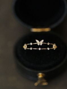 Delicate Butterfly Ring For Promise, Dainty Butterfly Ring For Anniversary, Dainty Butterfly Ring For Wedding, Delicate Butterfly Promise Ring, Elegant Anniversary Rings With Butterfly Charm, Elegant Yellow Gold Butterfly Ring, Gold Fine Jewelry Butterfly Wedding Ring, Butterfly Shaped 14k Gold Wedding Jewelry, 14k Gold Butterfly Jewelry For Wedding