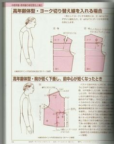 an instruction manual for how to make a dress with sleeves and collars in japanese