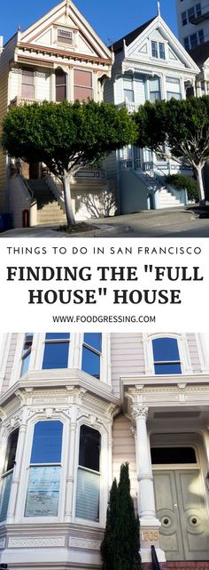 houses with the words finding the'full house'house on top and below them