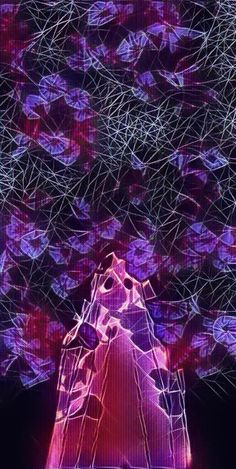 an abstract photo with purple and blue colors