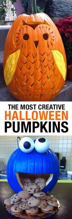 the most creative halloween pumpkins you'll ever have to make them look like they are