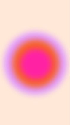 an orange and pink circle on a white background