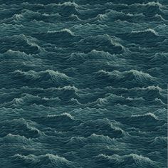 an image of the ocean with waves in it