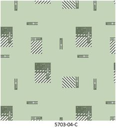 a green wallpaper with black and white lines on the bottom, and an image of a