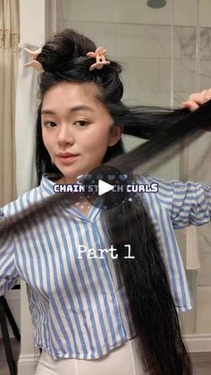 39K views · 941 reactions | Made some curls on the chain stitch braids! Super easy to braid! I actually find these braids are super comfortable for overnight or during the day!  Feels very breezy and light as if I have very short hair 🤌🏻🙌🏻💫
.
Would you try these?👇🏻👇🏻👇🏻
.
Check out my previous tutorials in the story highlights 👆🏻👆🏻
.
.
.
.
.
.
.
.
.
 #длинныеволосы #koreanhair #длиннаякоса #longbraid #silkyhair #koreanrapunzel #långthår #fläta #긴머리 #bundrop #hairgrowth #greyhair #hairgoals #healthyhair #naturalhair #douyin #hairloss #verylonghair #brushinghair #hairgoals #thickhair #disneyprincess #moana#hairasmr  #postpartumhairloss #hairflip #hairgrowthjourney #haireducation #hairinspiration | 🚺 Viktoriya | djgallixc · Original audio Stitch Braids, Hair Flip, Very Short Hair, During The Day, Very Long Hair, Long Braids, Silky Hair, Story Highlights, Korean Hairstyle