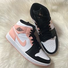 Brand New In Box! Men’s Jordan 1 Mid Arctic Orange Black Toe In Men’s Size 8 Air Jordans Orange, Orange And White Jordans, Air Jordan 1 Mid Orange, Air Jordan 1 Mid Barely Orange, Best Shoes For Women, Air Jordan 1 Mid Orange Black, Nike Shoes High Tops, Women Tips, Nike Shoes Women Fashion