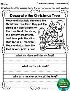 christmas tree worksheet for students to practice reading and writing the word's