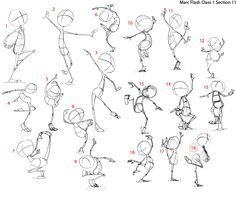 how to draw cartoon characters with different poses and gestures for each character in the video game