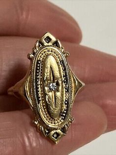 Vintage Ring Gold Tone Avon Kensington Victorian Revival 1976 LOVELY  | eBay Shifting Closet, Antique Rings Victorian, Antique Jewelry Rings, Antique Finds, Vintage Gold Rings, Victorian Revival, Antique Glassware, Victorian Rings, Right Hand Rings