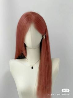 Orange Hair Korean, Kpop Hair Color, Fox Hair Dye, Hair Korean, Hair Orange, Hair Inspiration Long