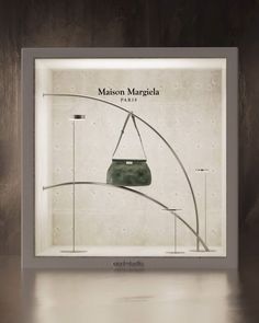 Maison Margiela 3D Digital Window Display Simple Window Display, Bag Window Display, Loewe Window Display, Digital Window Display, Display Window Design, Margiela Aesthetic, Store Window Design, Luxury Fashion Branding