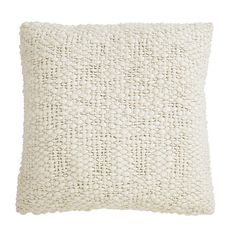 a white pillow on a white background