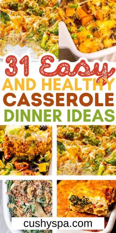 this is an image of easy and healthy casserole dinner ideas