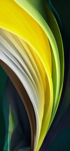 an abstract photograph of different colored lines on a green background with white, yellow, and brown colors