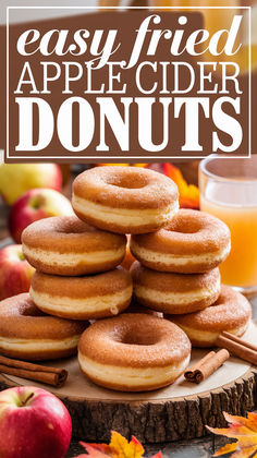 Apple cider donuts recipe featuring spiced apple donuts, homemade old-fashioned donut recipe, easy apple cider cake donuts, and fried apple cider donuts. Perfect for a fall treat, these cider donuts are a must-try for anyone who loves homemade cider and autumn flavors. Homemade Cider Donuts Recipe, Apple Cider Vinegar Donuts Recipe, Day Old Donut Recipes, Apple Cider Donuts Recipe Fried, Fried Apple Cider Donuts Recipe, Easy Apple Cider Donuts Recipe, Easy Homemade Donuts Recipe, Fried Doughnut Recipe, Donut Recipe Fried