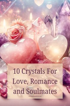 Looking to attract love, romance, and soulmates into your life? Check out our post of the top 10 crystals that can help enhance and amplify these energies. These crystals can be used in meditation, placed in your home or bedroom, or worn as jewelry to attract love, romance, and soulmates into your life. Give them a try and see the magic they can bring into your relationships! 💖✨ #crystalsforlove #romance #soulmates #crystalhealing #loveandlight  "With Love and Light, Healthy Natured" www.healthy Crystal Meanings Charts, Crystals For Love, Psychic Development Learning, Best Healing Crystals, Reunited Love, Power Of Crystals, Pink Moonstone, Green Aventurine Crystal, Attract Love