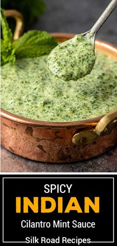 Pudina chutney is a flavorful yogurt-based Indian mint sauce. Make this mint chutney recipe to serve with dosa, idli, or as a healthy dip.  #MintChutney #IndianMintSauce #YogurtSauce Indian Mint Sauce, Mint Chutney Recipe, Pudina Chutney, Indian Chutney Recipes, Indian Sauces, Healthy Dip, Mint Chutney, Mint Sauce, Mint Recipes