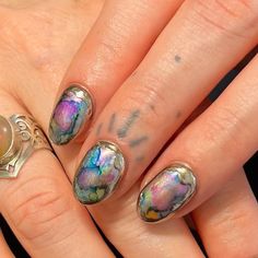 𝐁𝐲 𝐁𝐨𝐨𝐧 on Instagram: "These are actually sickening 🔥 Mother of Pearl inspired set and this actually is beyond stunning!   Love it when we get it SO right!!!   #nailedit #shellnails #artistnails #artonnails #create #capetown" Abalone Nails, Mother Of Pearl Nails, Piercing Nails, Pearl Nail, Finger Art, Magical Makeup, Nail Candy, Really Cute Nails, Pearl Nails