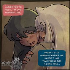 a comic strip with an image of two people hugging each other and the caption says, maybe you're right, i'm over thinking this