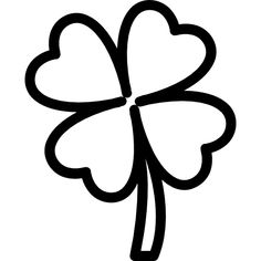 four leaf clover with hearts on it