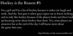 a poem written in black and white with the words hockey is the reason 5 on it